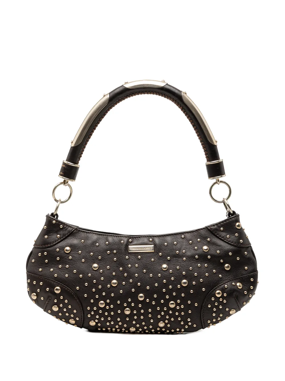 Burberry Pre-Owned Borsa a tracolla Cadet con borchie 2000-2017 - Nero