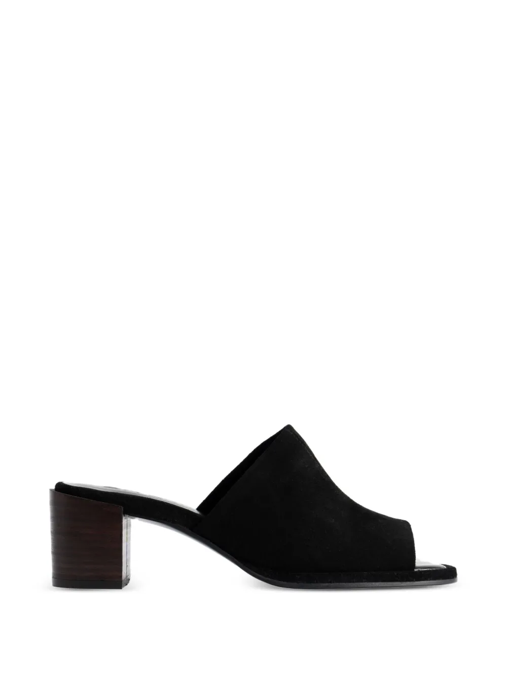 BY FAR Francisco square-toe sandals - Black
