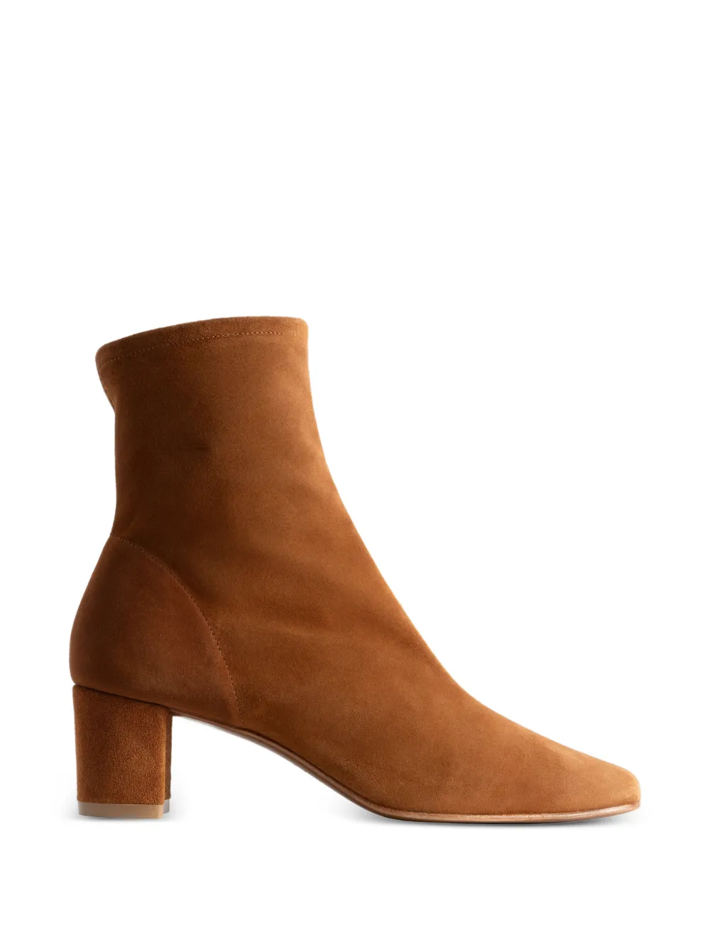 BY FAR Sofia suede ankle boots - Brown