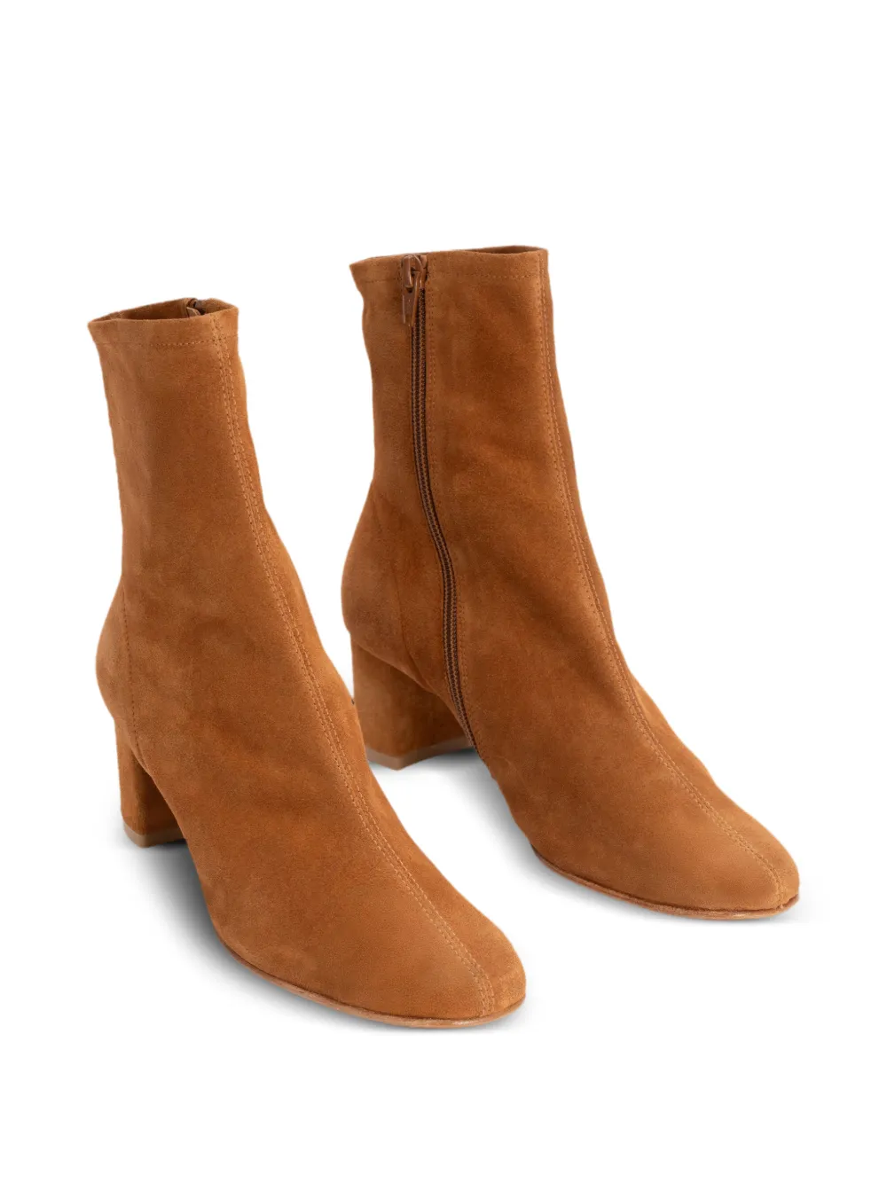 BY FAR Sofia suede ankle boots Bruin