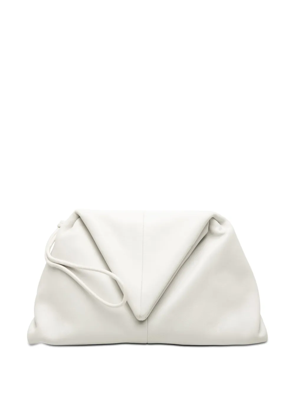 Bottega Veneta Pre-Owned Clutch BV Trine Angular in pelle 2012-2026 - Bianco