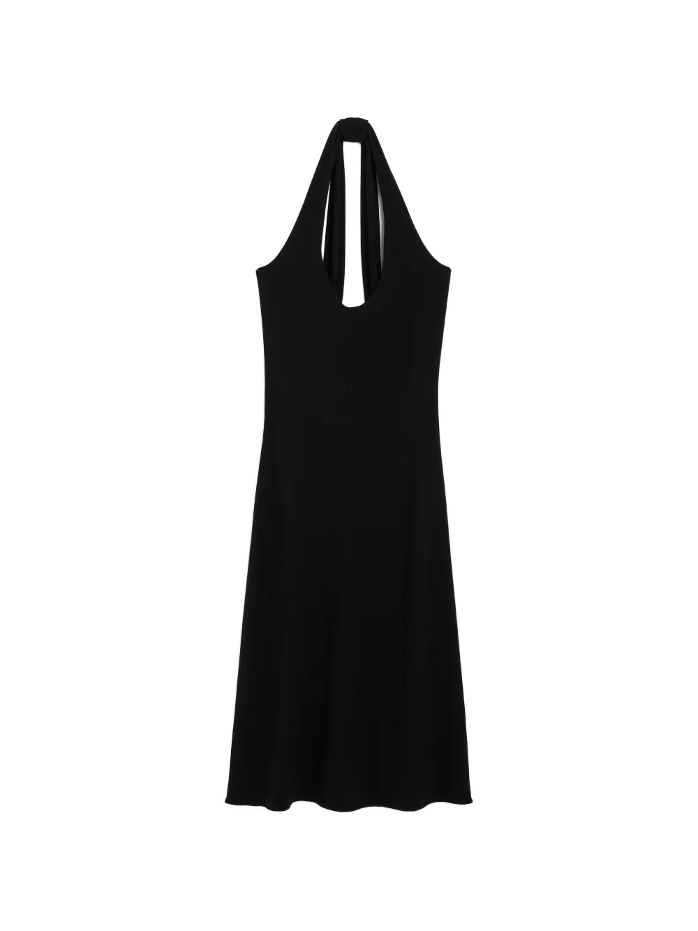AMI Paris Neckholder-Midikleid aus Jersey - Schwarz