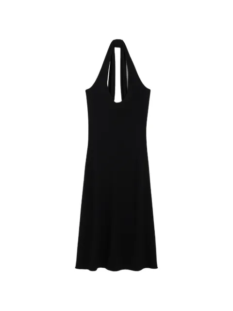 AMI Paris vestido midi con cuello halter