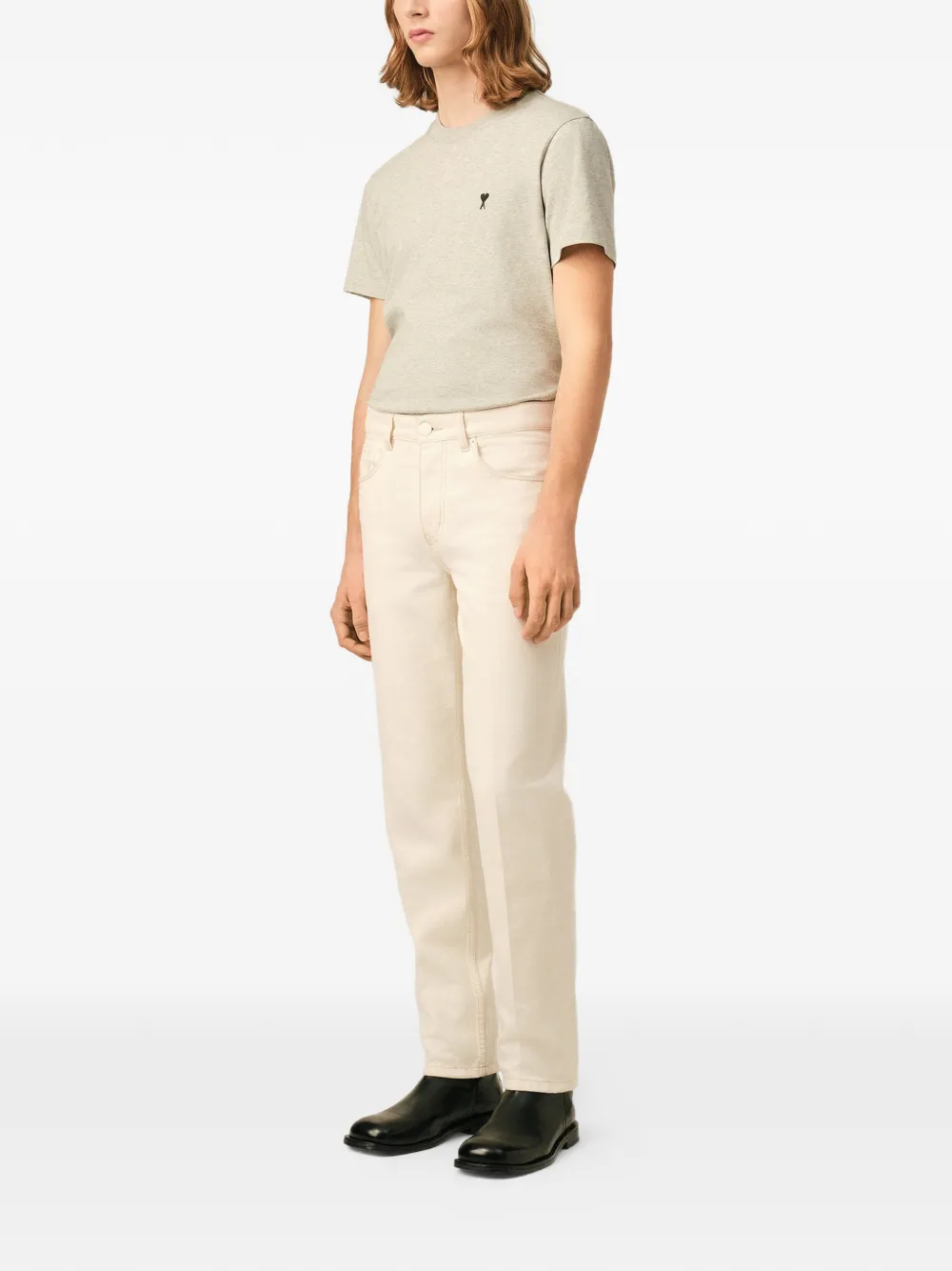 AMI Paris Katoenen jeans met Parisian-fit Beige