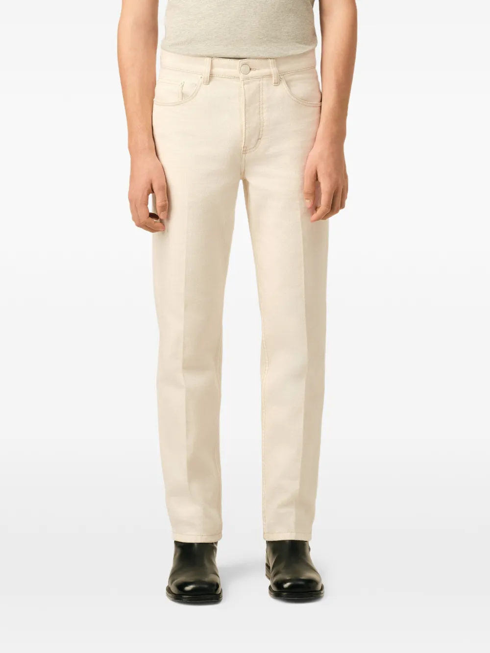 AMI Paris Katoenen jeans met Parisian-fit Beige