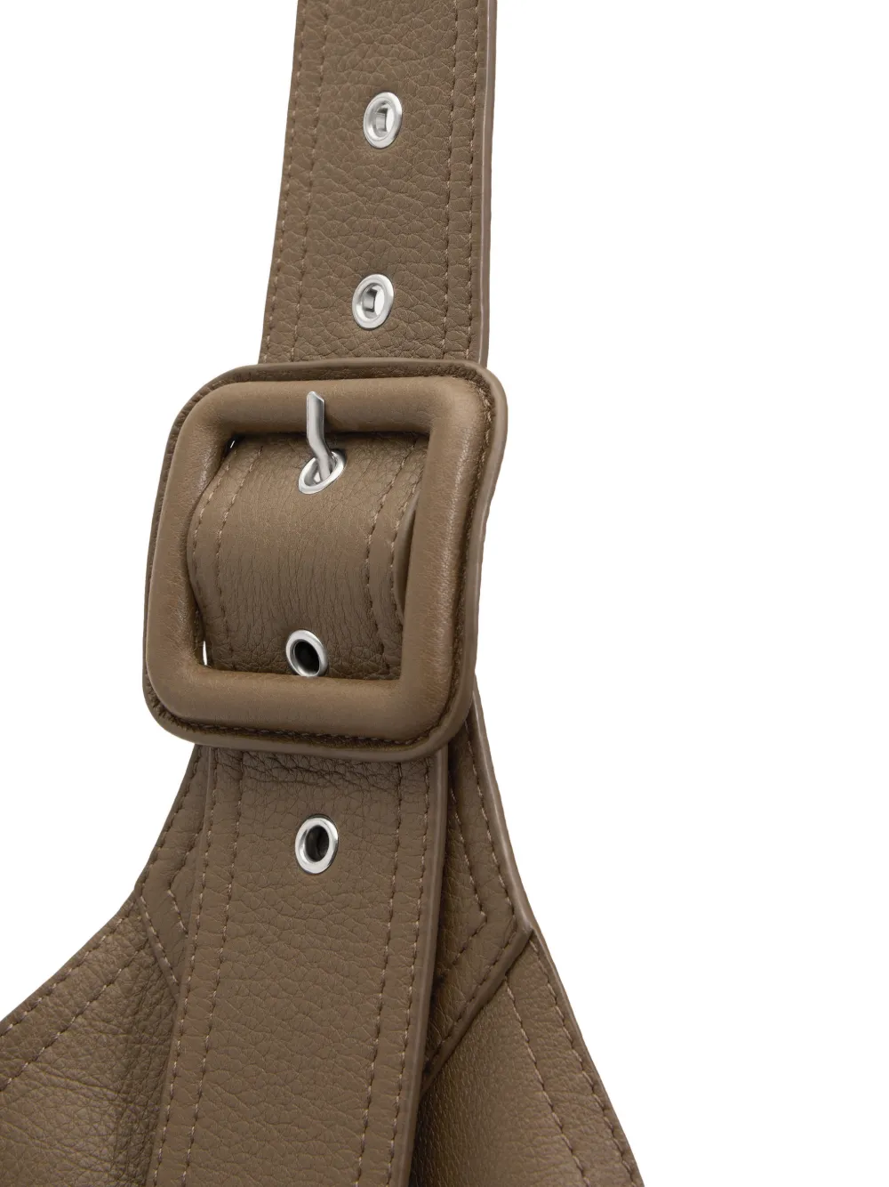 AMI Paris Etienne Taurillon leren crossbodytas Bruin