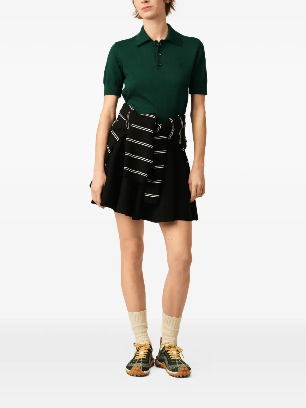 AMI Paris Wollen polo Groen