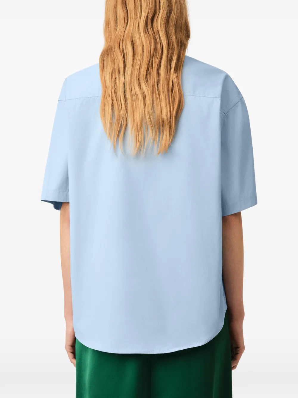 AMI Paris Boxy shirt met korte mouwen Blauw