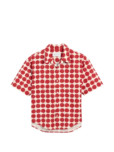 AMI Paris cotton short sleeves boxy fit shirt