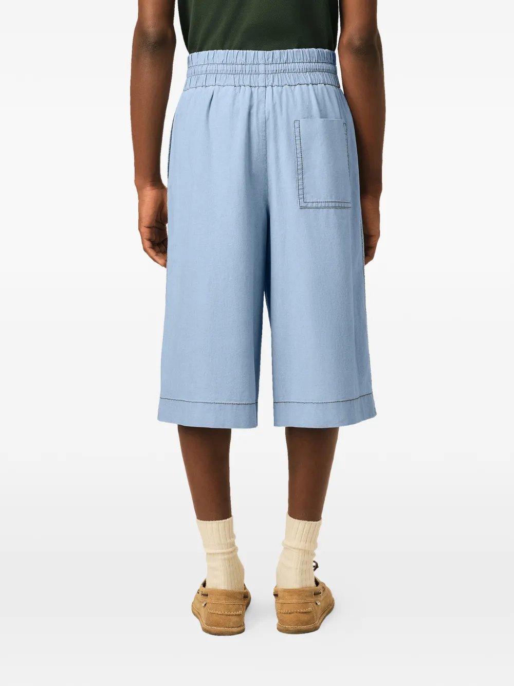 AMI Paris Elastische bermuda shorts Blauw