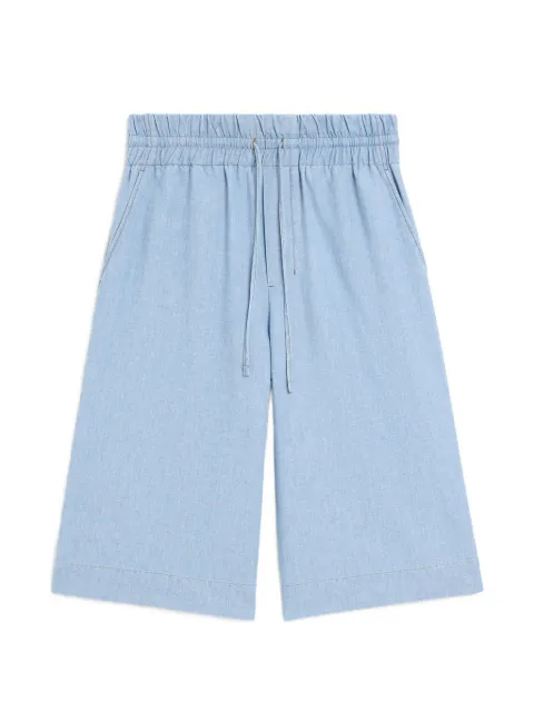 AMI Paris cotton elasticated large bermuda shorts