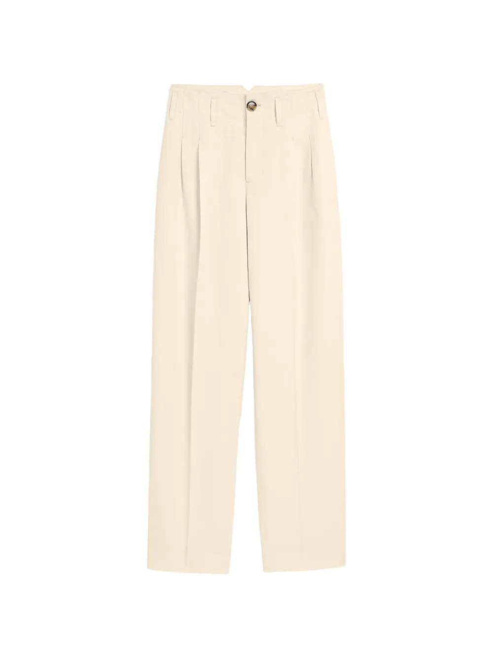 AMI Paris Pantaloni in lino e cotone con pieghe - Toni neutri