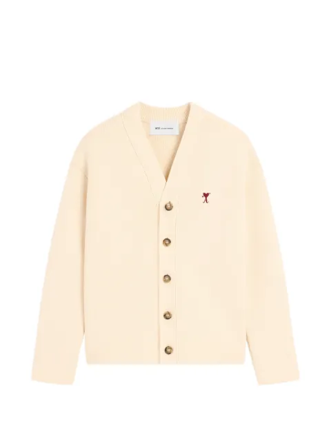 AMI Paris cotton and wool arrow cardigan