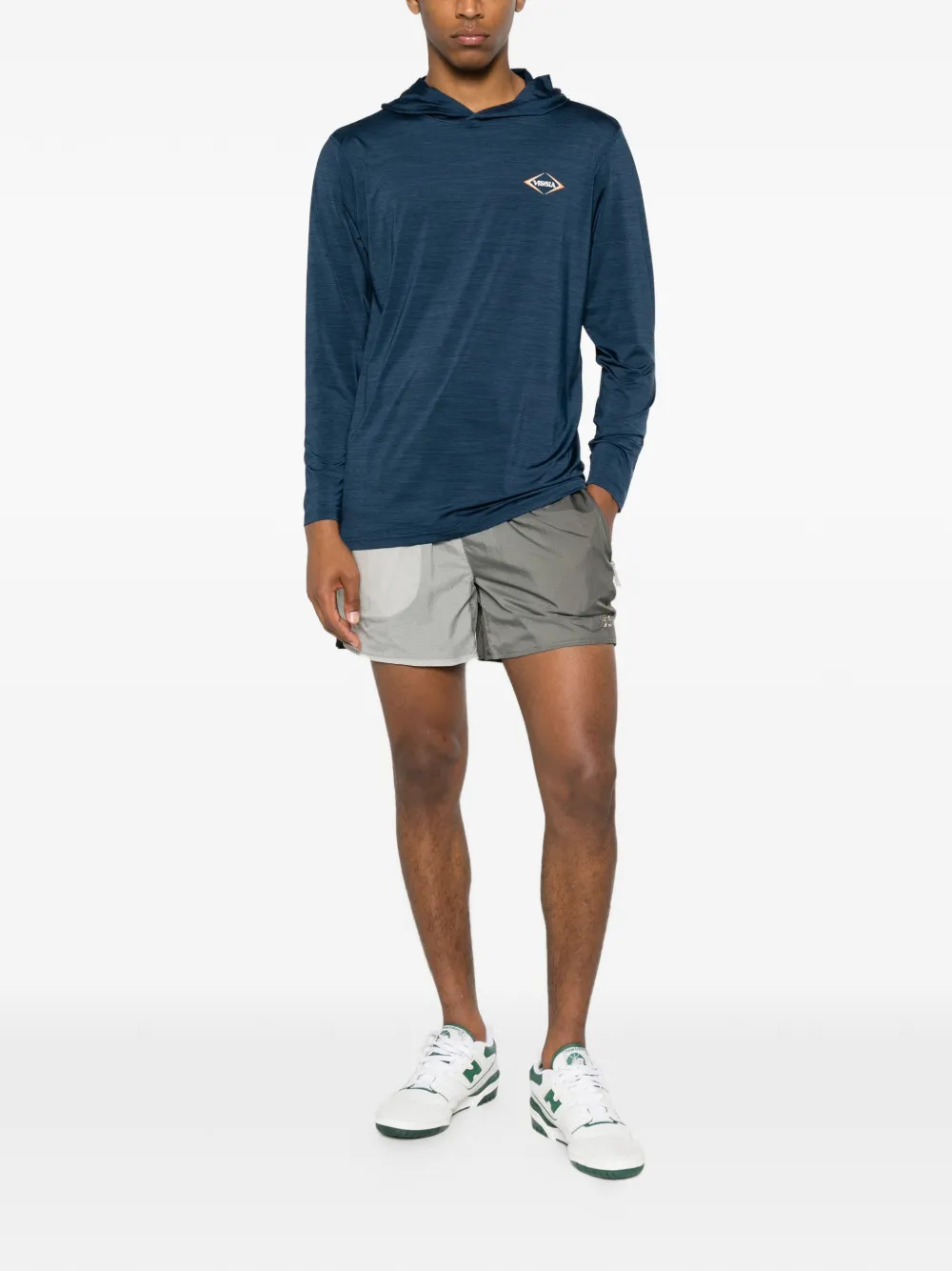  Vissla Camiseta Con Capucha Y Logo - Azul 