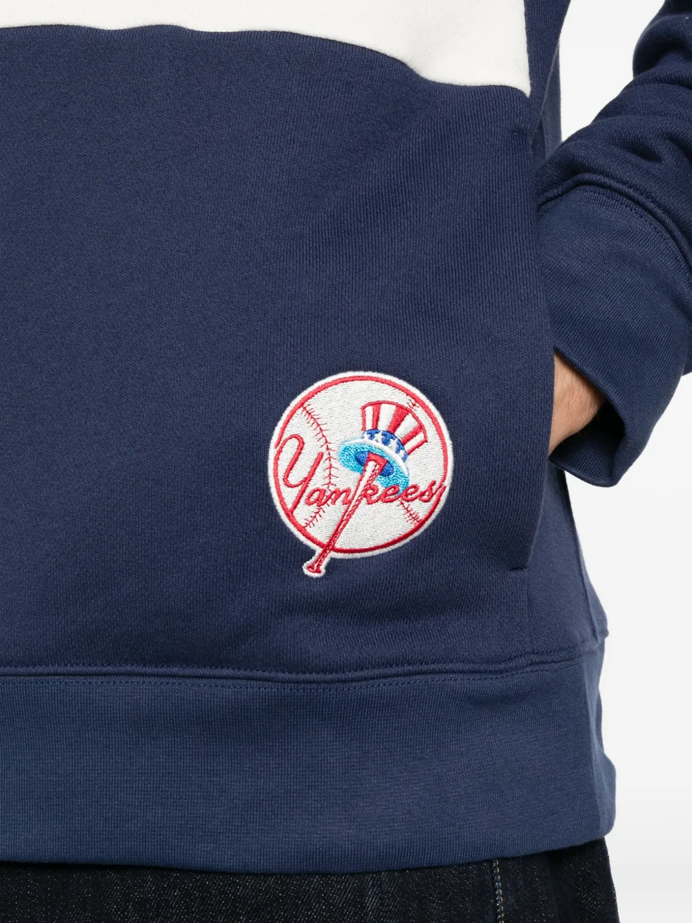Nike x MLB Cooperstown Legacy New York Yankees hoodie met trekkoord Blauw