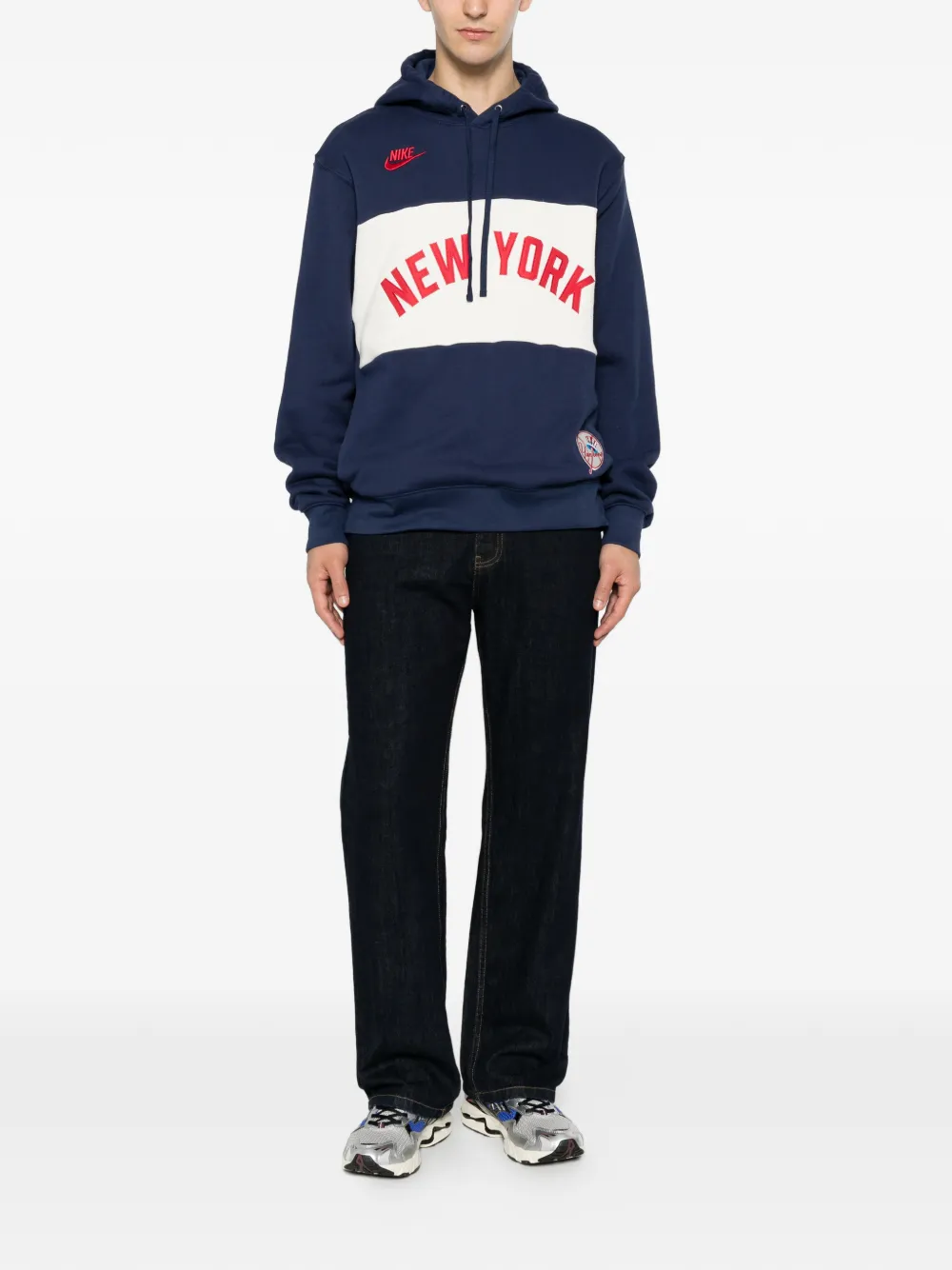 Nike x MLB Cooperstown Legacy New York Yankees hoodie met trekkoord Blauw