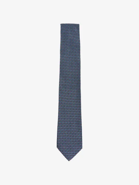 Ferragamo Gancini jacquard tie