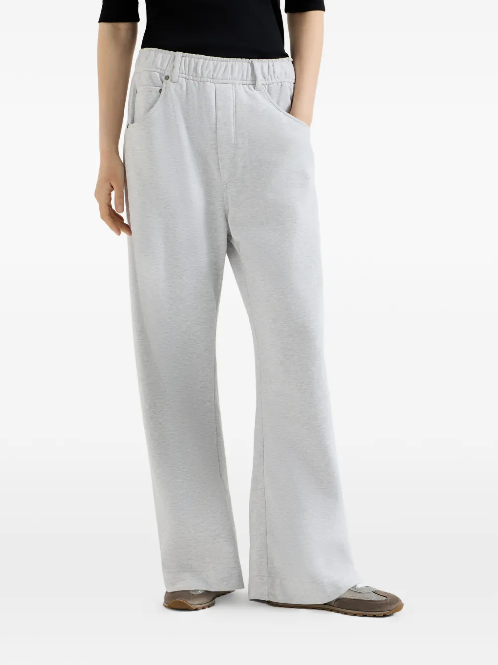 Brunello Cucinelli Katoenen badstof broek Grijs