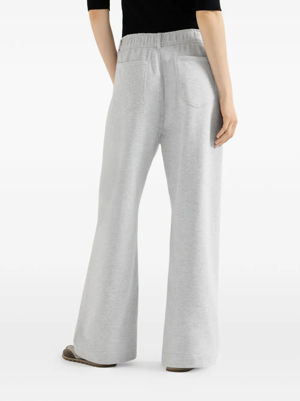 Brunello Cucinelli Katoenen badstof broek Grijs