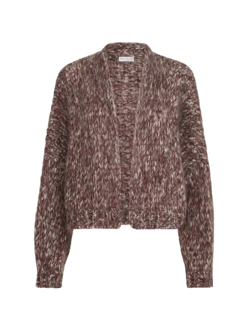 Brunello Cucinelli Strickjacke aus Malfilé-Mohair - Braun