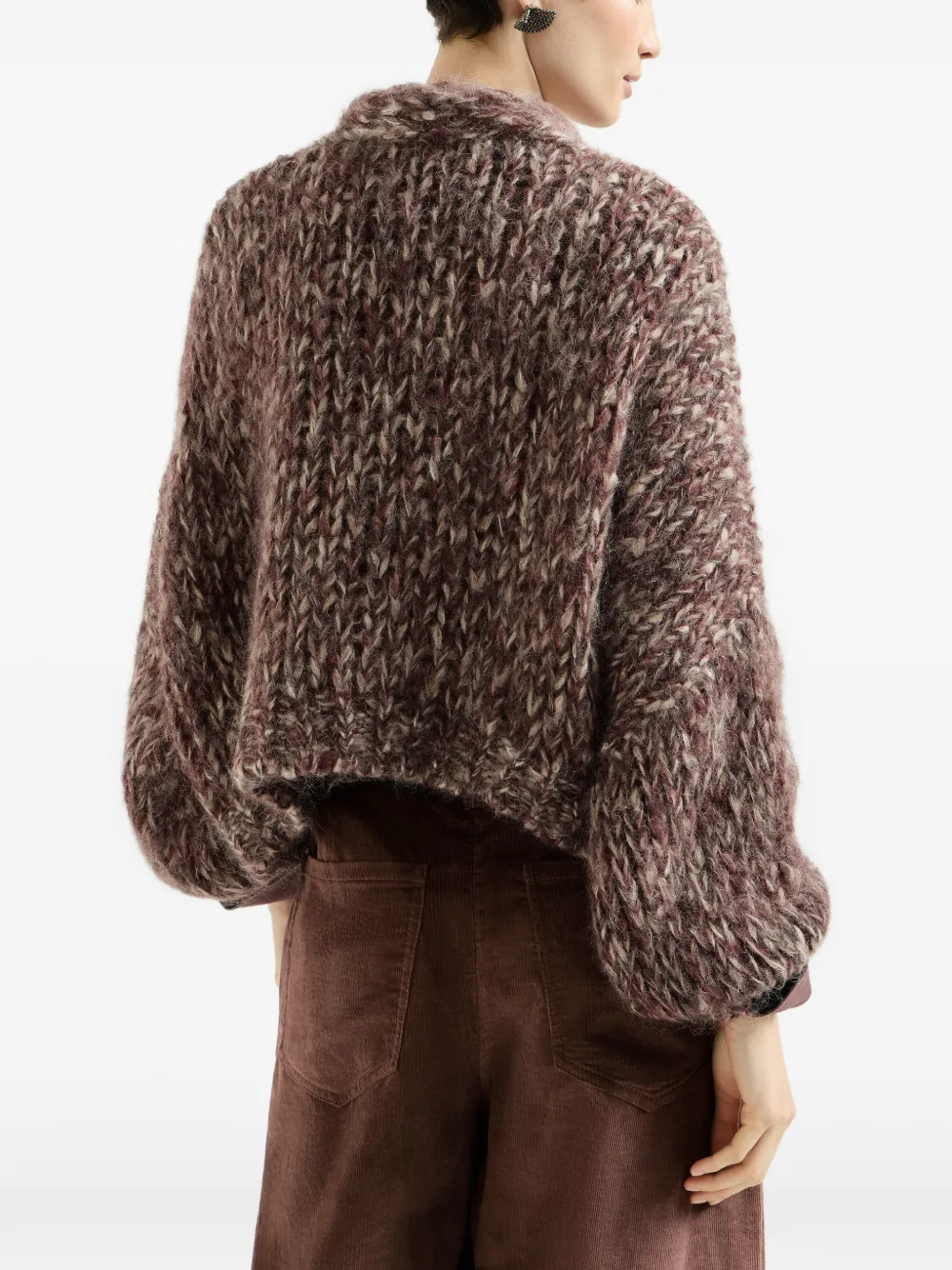 Brunello Cucinelli Malfilé mohair vest Bruin