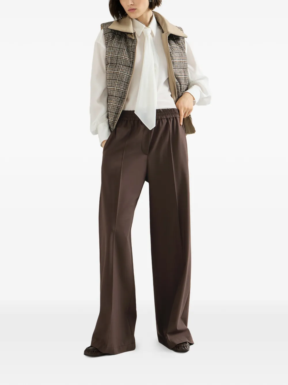 Brunello Cucinelli Ruimvallende trainingsbroek Bruin