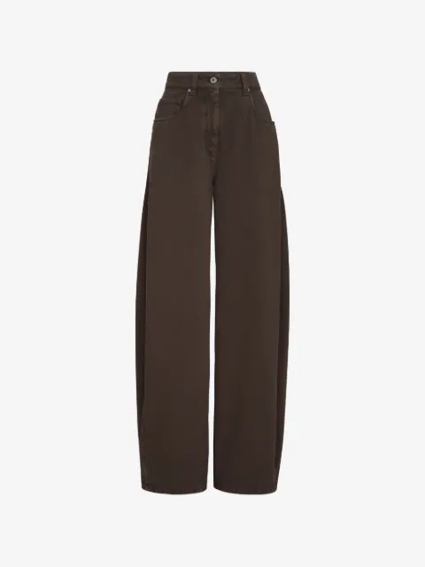 Brunello Cucinelli jeans anchos con detalle Monili