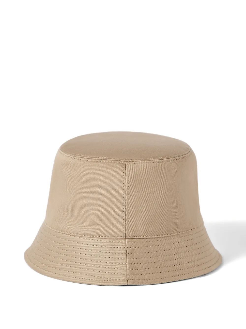 Brunello Cucinelli Katoen linnen en scheerwollen omkeerbare vissershoed met monili Beige