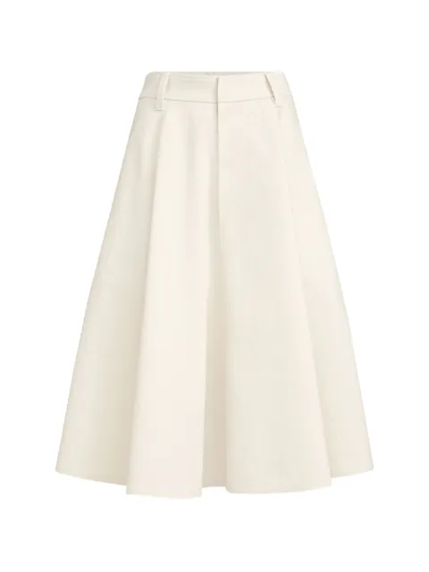 Brunello Cucinelli denim full skirt with Monili