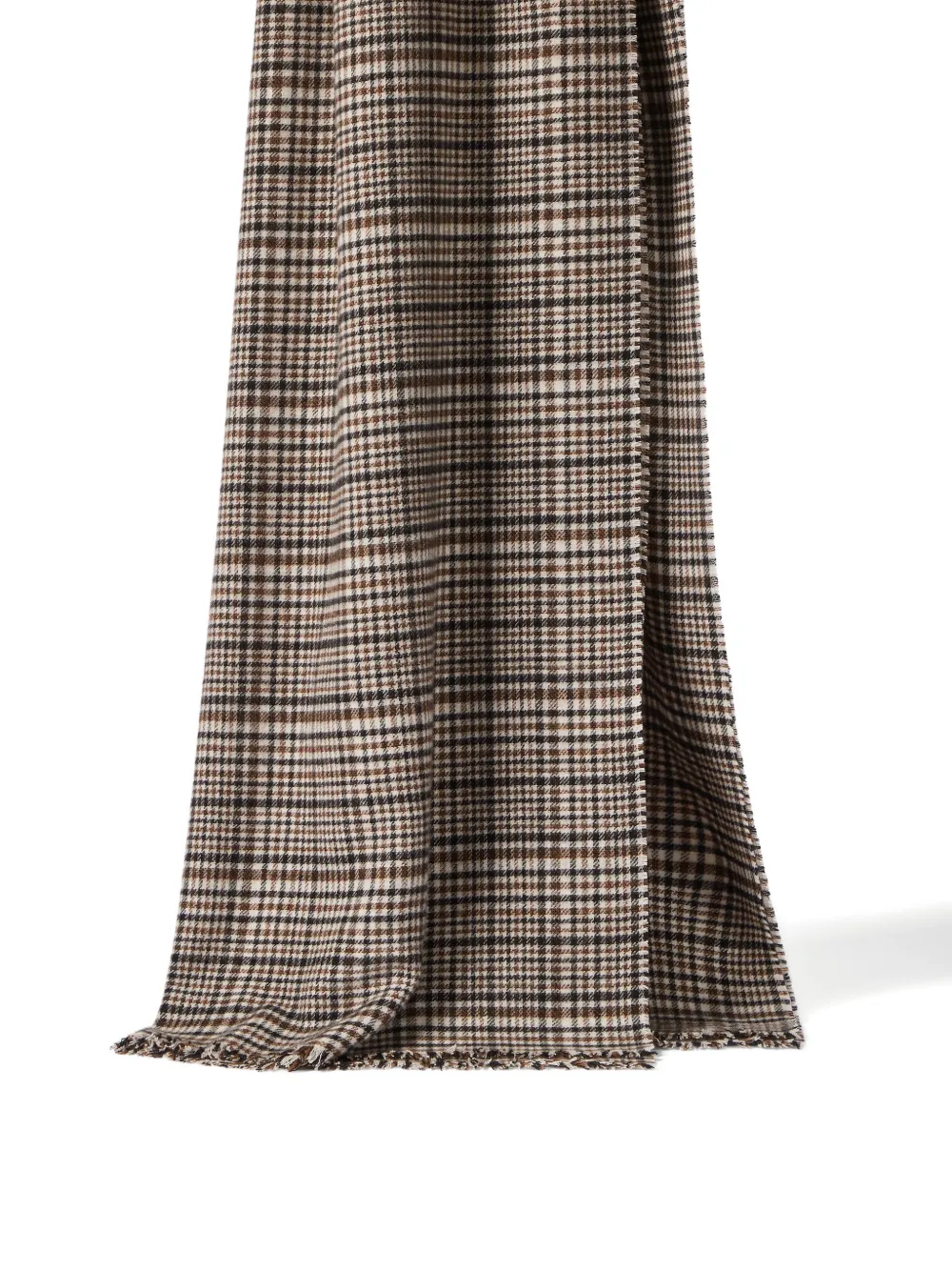 Brunello Cucinelli Kasjmier Prince of Wales sjaal Bruin