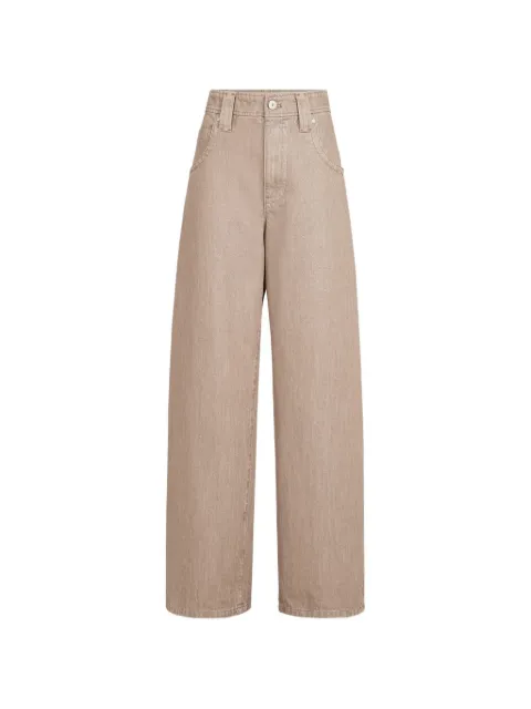 Brunello Cucinelli jeans baggy con detalle de cadena Monili