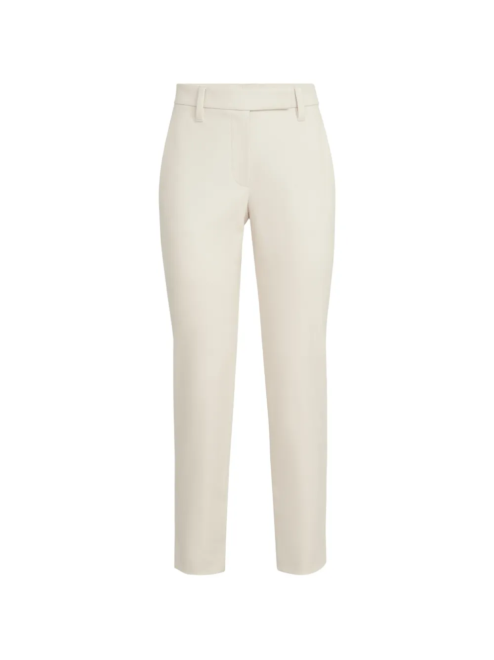 Brunello Cucinelli stretch-cotton cover slim-fit trousers - Bianco