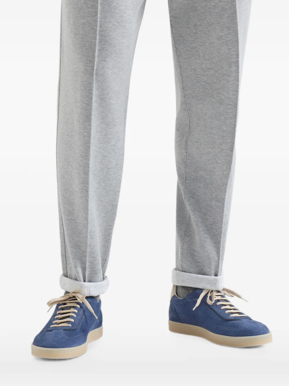 Brunello Cucinelli Suède sneakers Blauw