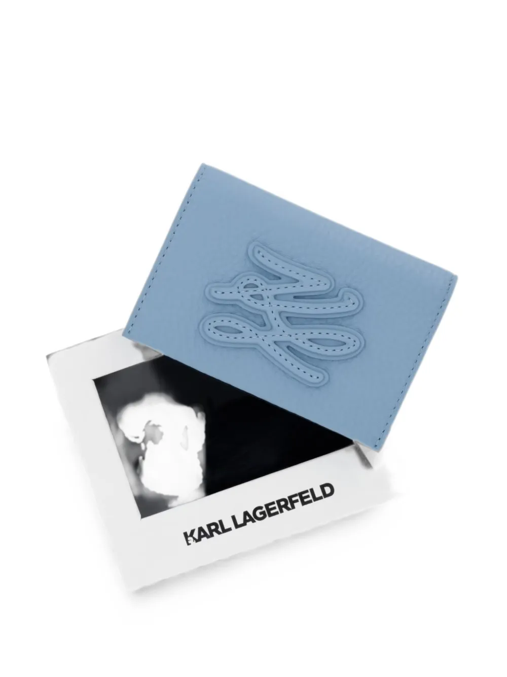 Karl Lagerfeld K Autograph portemonnee met logopatch Blauw