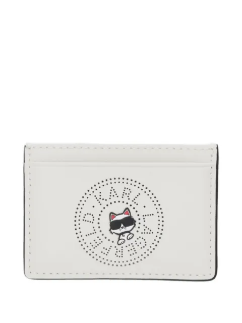 Karl Lagerfeld Ikon perforated card holder
