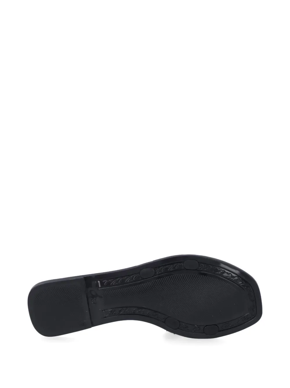 Karl Lagerfeld logo-embossed slides Zwart