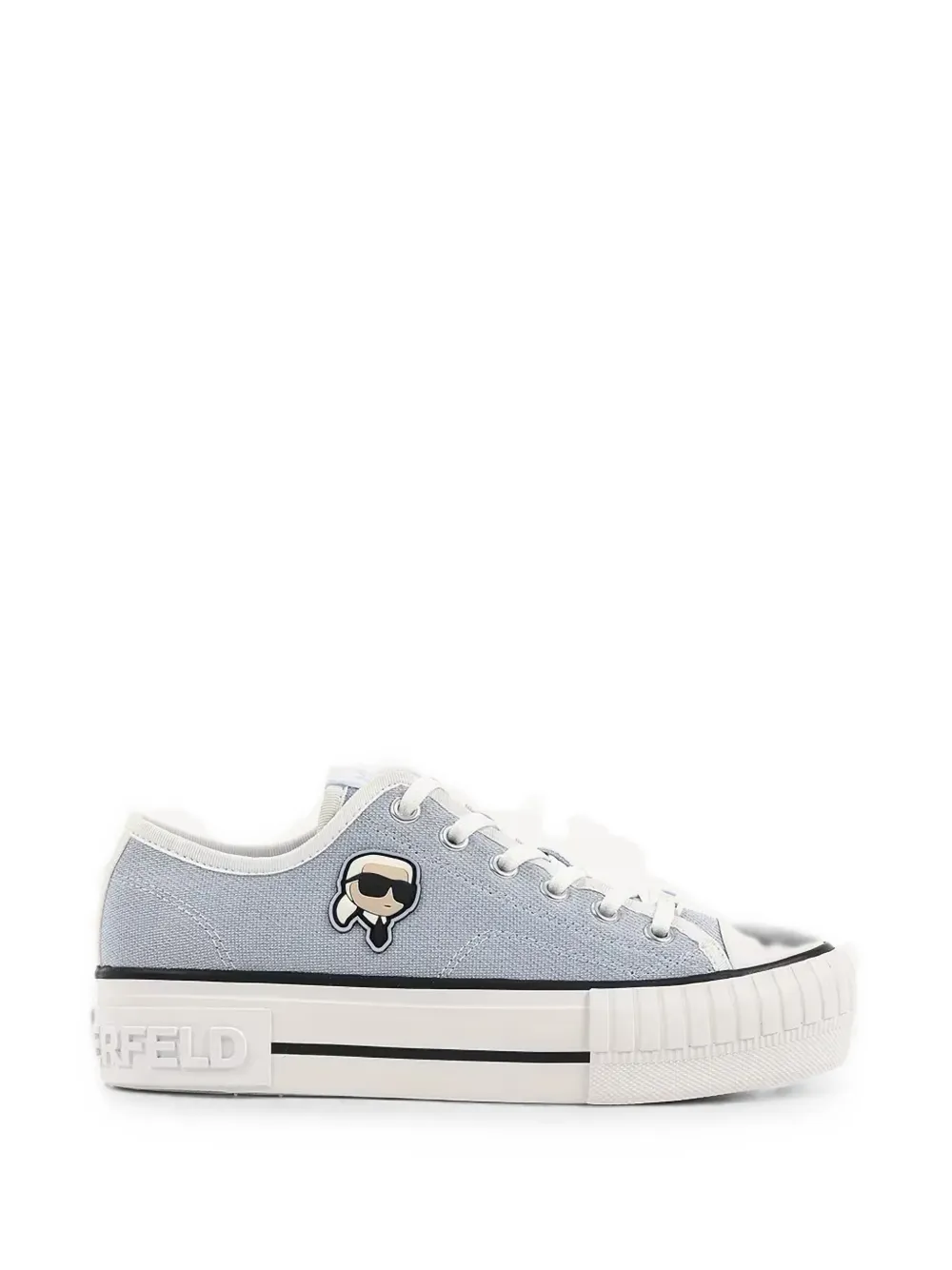 Karl Lagerfeld Kampus Max Nft Ikonik-patch platform sneakers - Blu