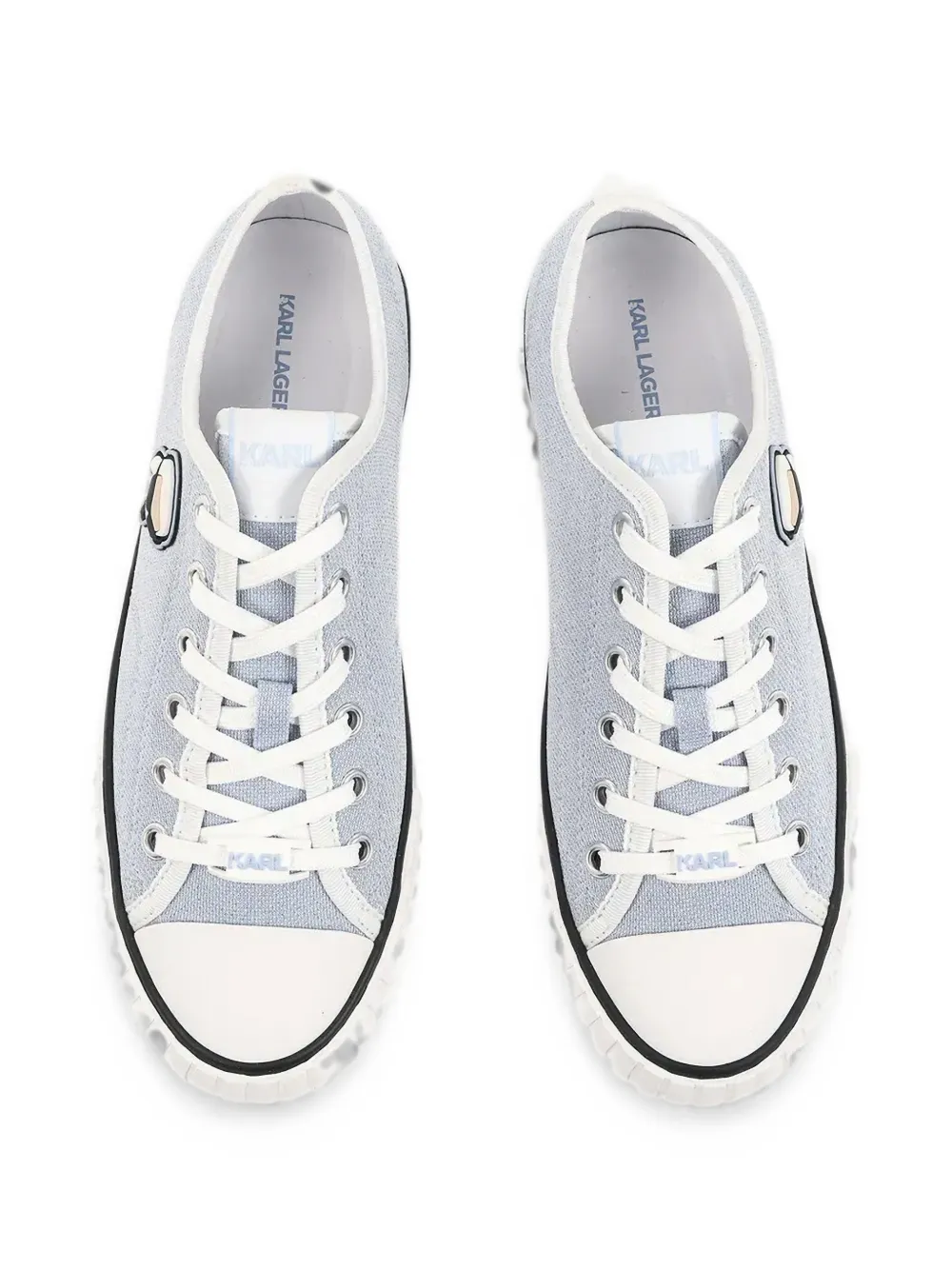 Karl Lagerfeld Kampus Max Nft Ikonik-patch platform sneakers Blauw