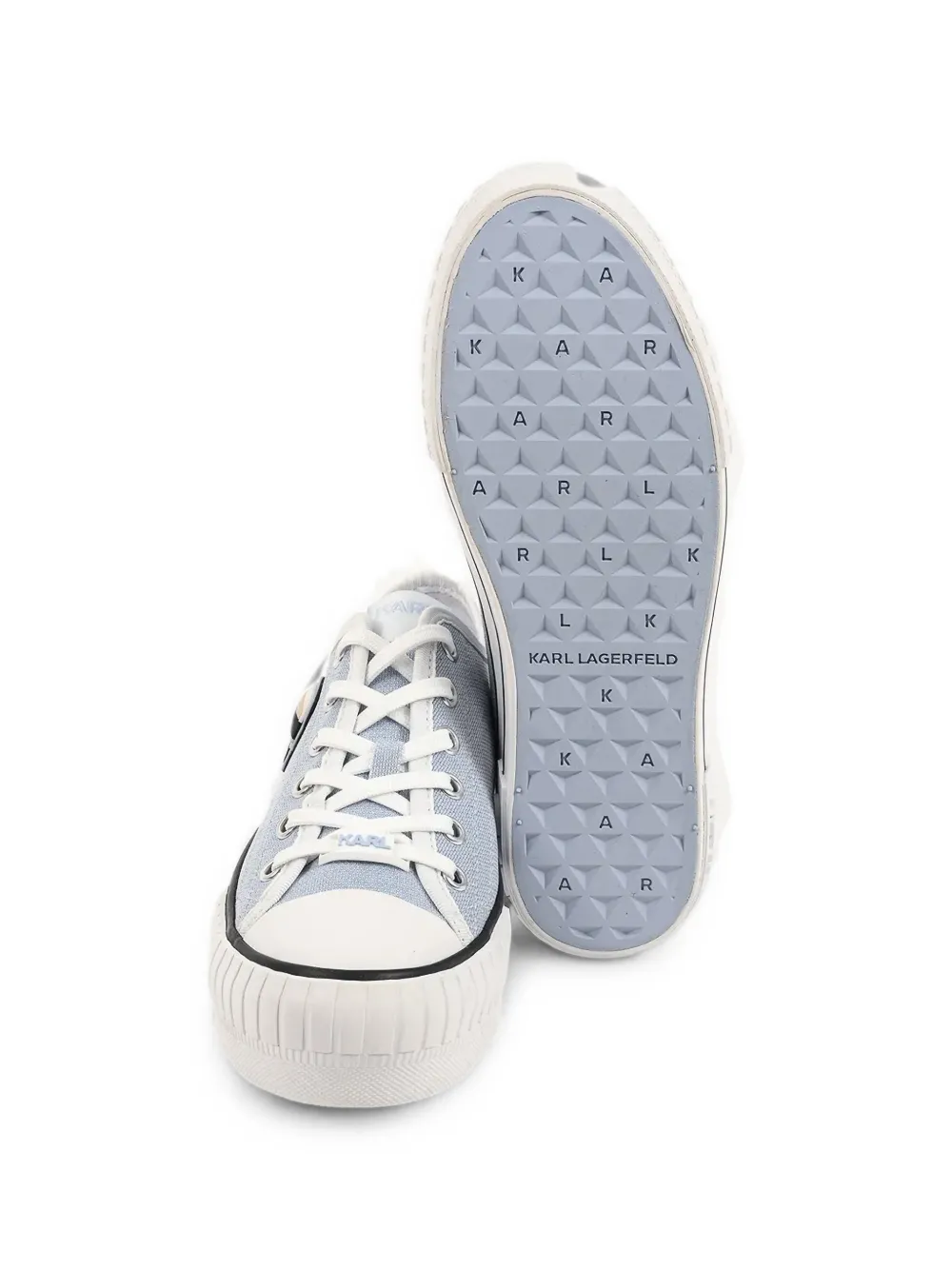 Karl Lagerfeld Kampus Max Nft Ikonik-patch platform sneakers Blauw