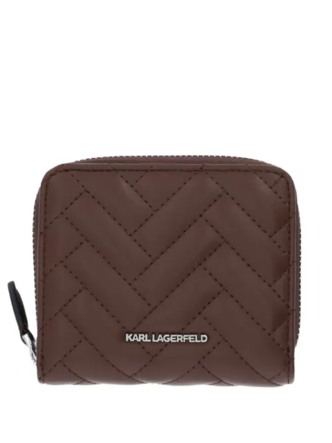 Karl Lagerfeld quilted leather wallet