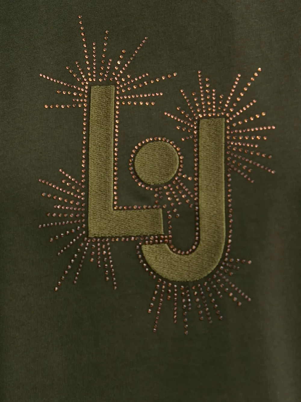 LIU JO T-shirt met geborduurd logo Groen