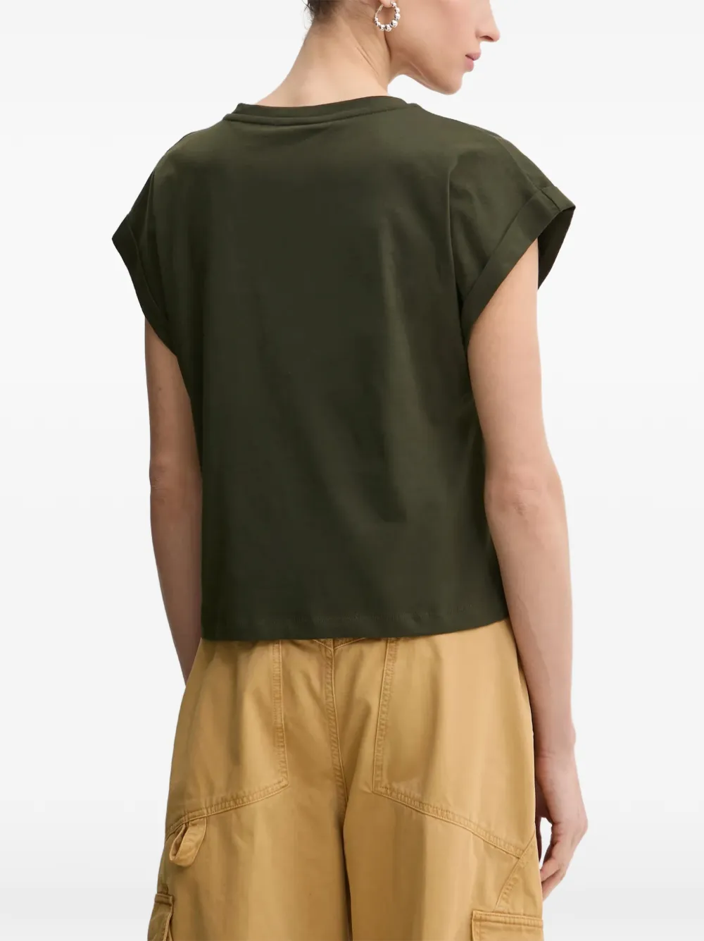 LIU JO T-shirt met geborduurd logo Groen