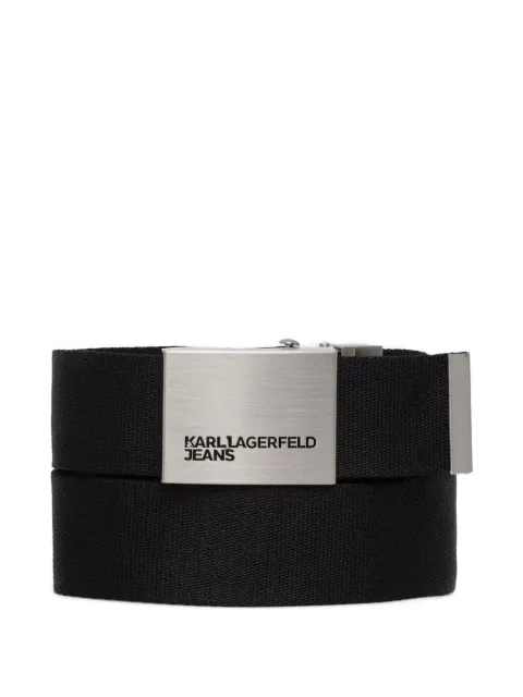Karl Lagerfeld Jeans reversible logo-print belt