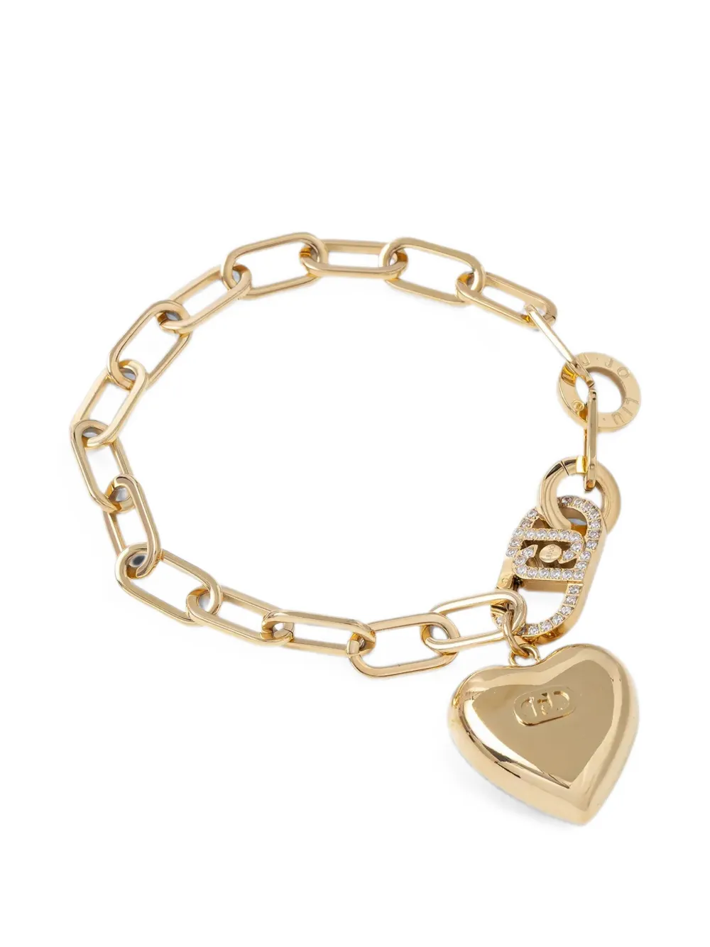 LIU JO heart-charm link-chain bracelet - Gold