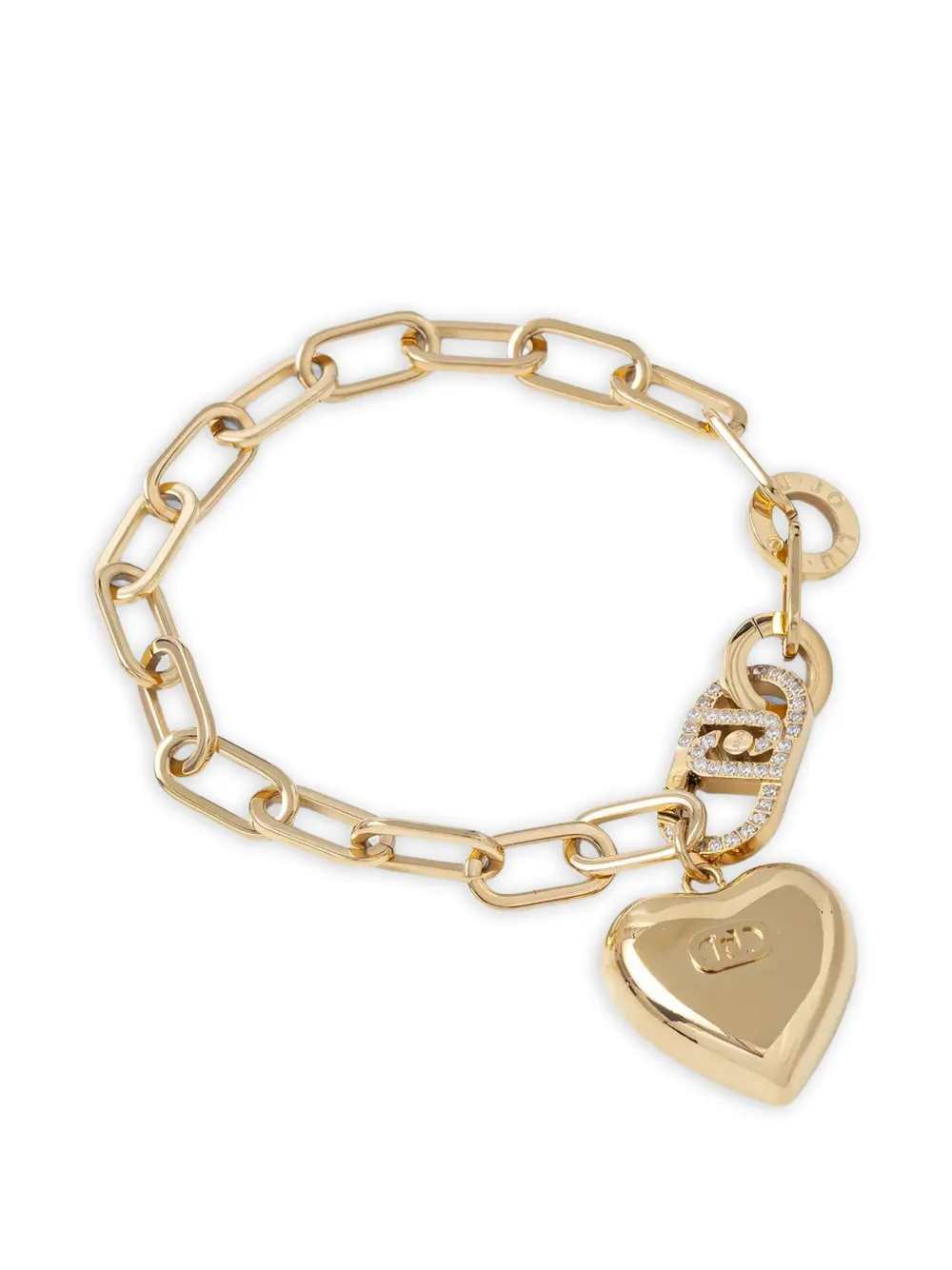 LIU JO heart-charm link-chain bracelet - Gold