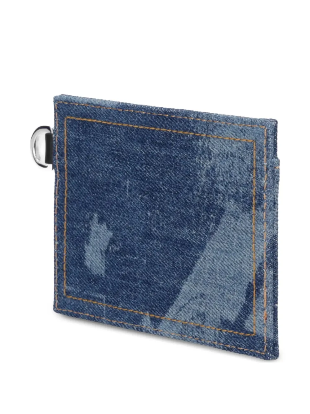 Karl Lagerfeld Jeans Denim pasjeshouder met logoprint Blauw