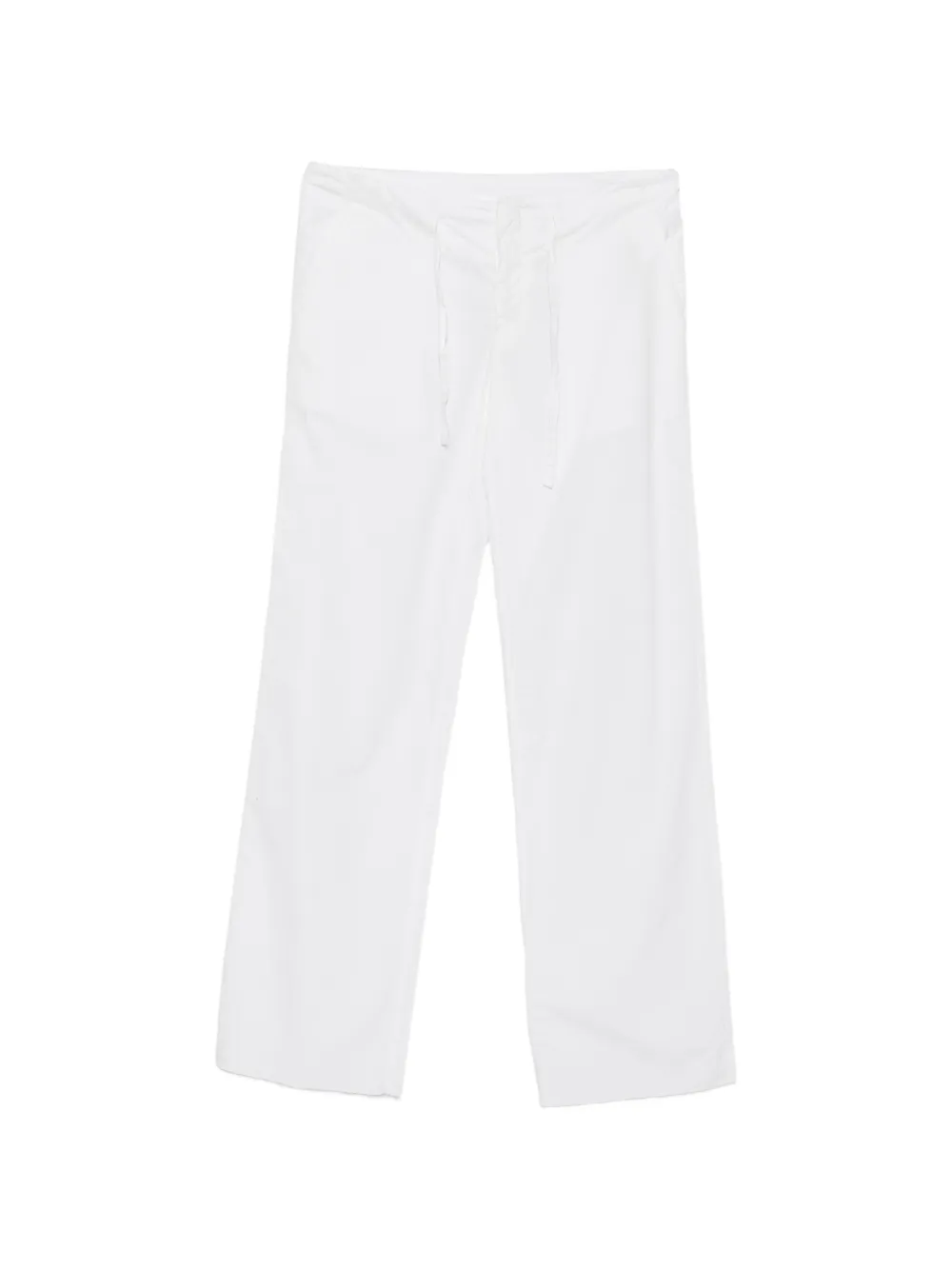 Romeo Gigli Pre-Owned 1990s drawstring-waist trousers - Bianco