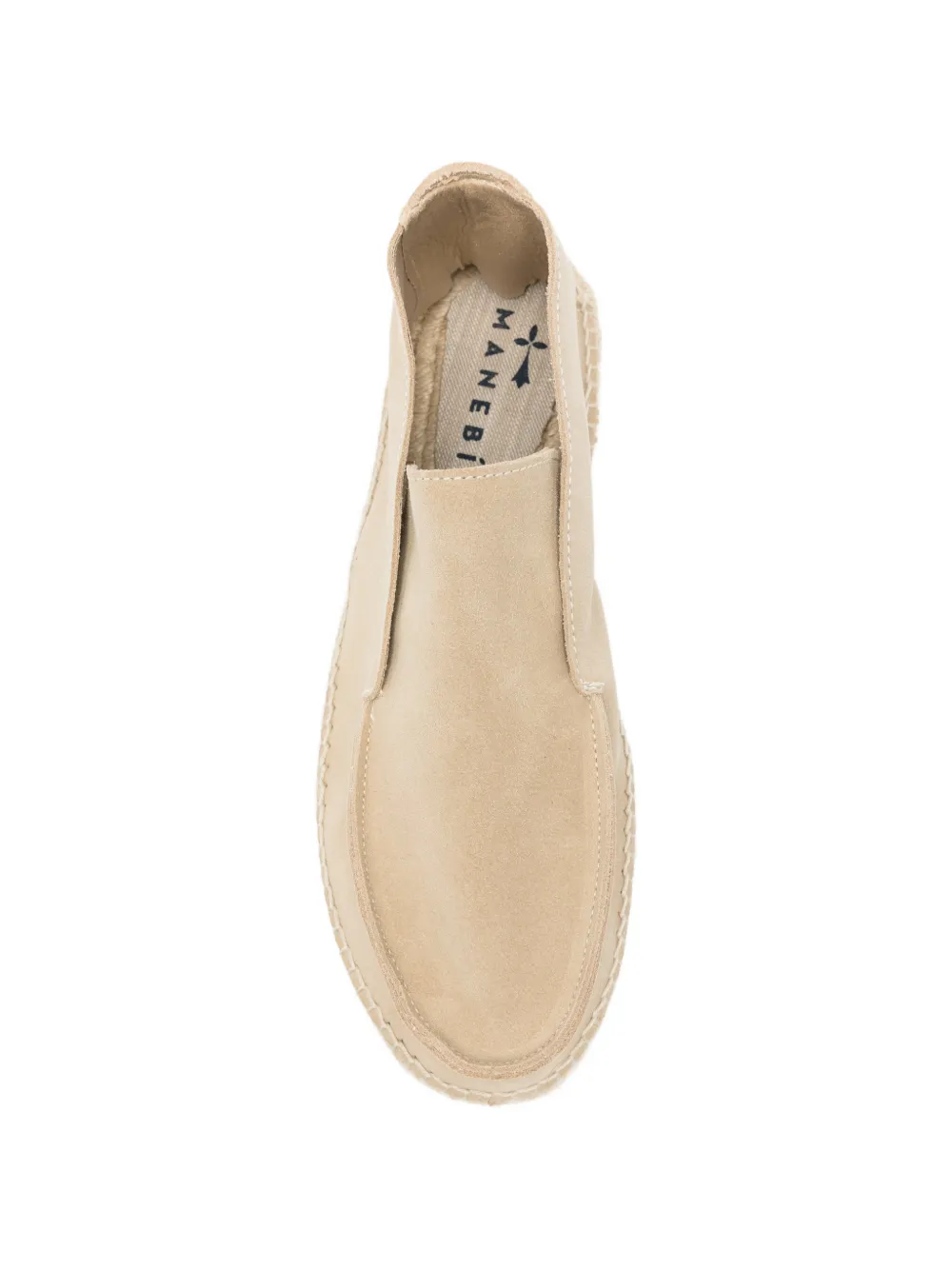 Manebi Espadrilles met gevlochten zool Beige
