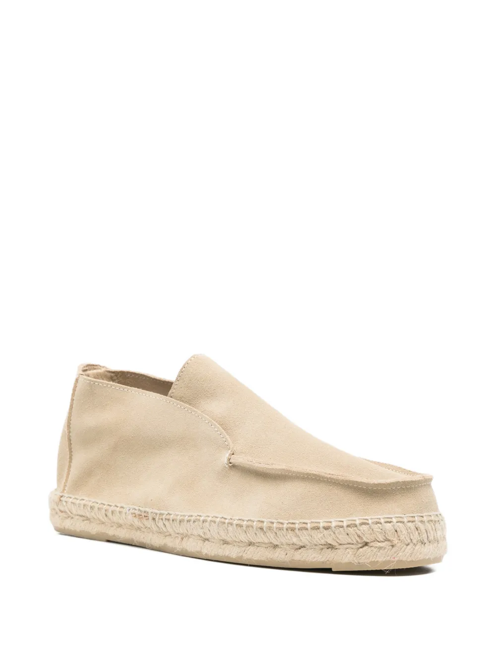 Manebi Espadrilles met gevlochten zool Beige
