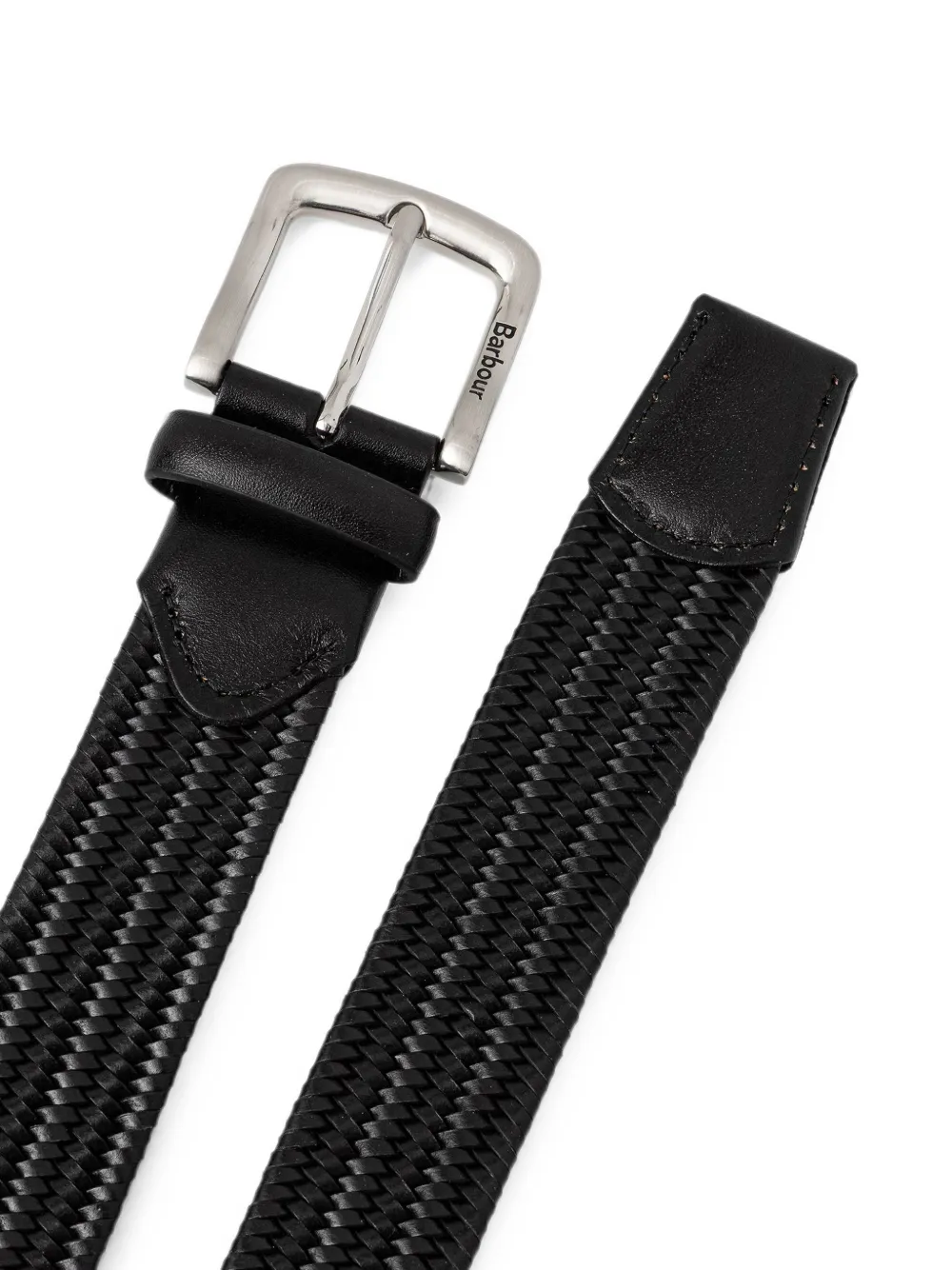 Barbour Gevlochten riem Zwart